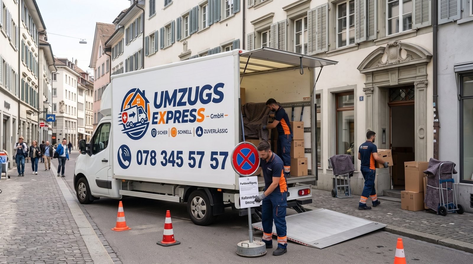 Notfallumzug mit Parkbewilligung in der Altstadt