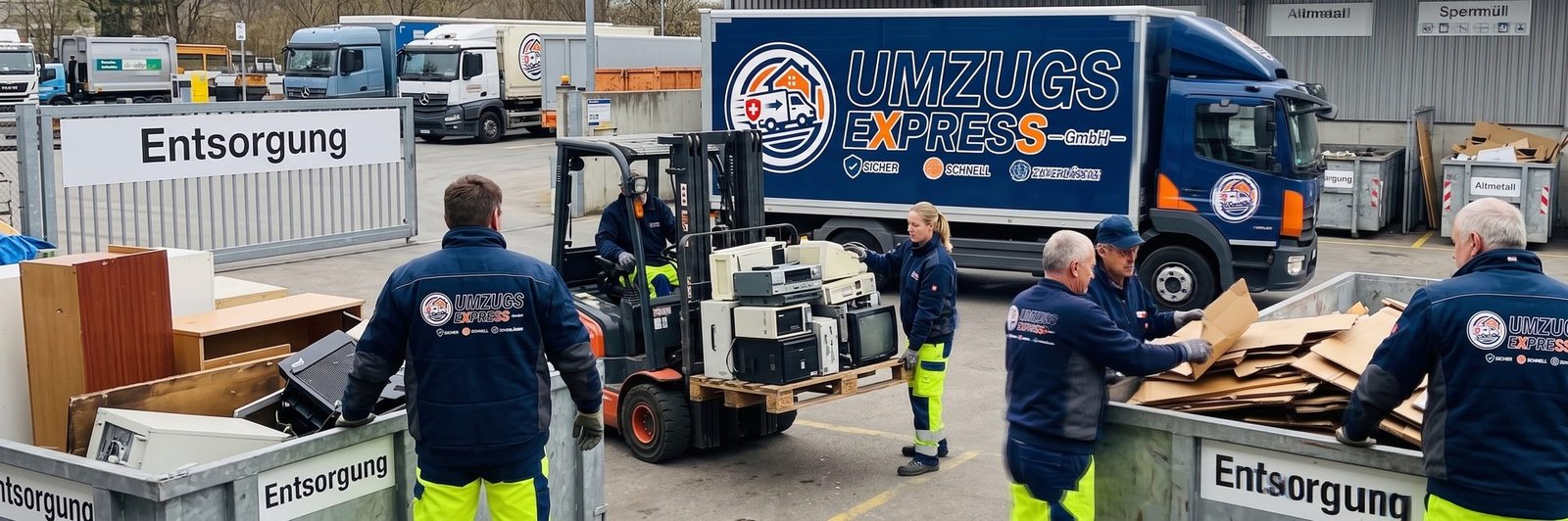 Elektroschrott-Entsorgung durch das UmzugsExpress Team
